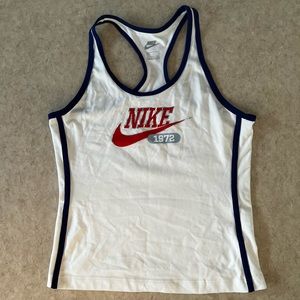 Nike medium white racerback tank